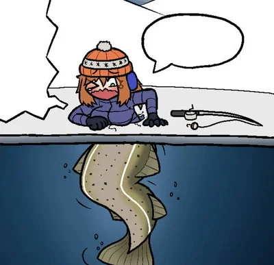 Ice Fishing Mishap: Atlantic Cod Mermaid TF