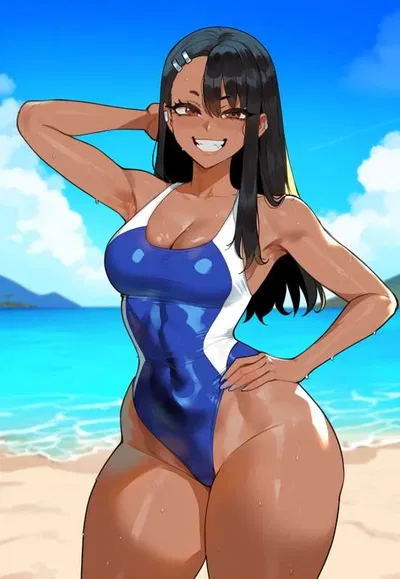 Nagatoro Hayase | "Hehe~ Look what we have here, new Senpai~ Think you can hide that massive bulge from me? You're already mine, loser ♡"