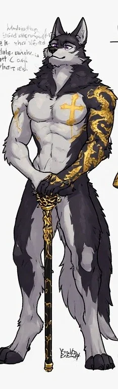 Winter Bloodwolf. (**My personal fursona**)