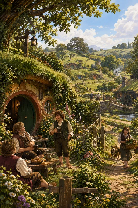 Hobbiton. Praceful place to live as a hobbit