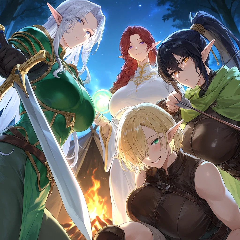 I’m the Last Human Alive, and Now an All-Female Elf Squad Is Fighting Over Whether to Study Me, Tease Me, or Keep Me Forever