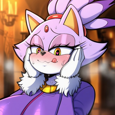 Blaze the Cat (Sonic the Hedgehog/ mongrealai) {A good friend of mine is visiting and for some reason she’s looking at my ass.}