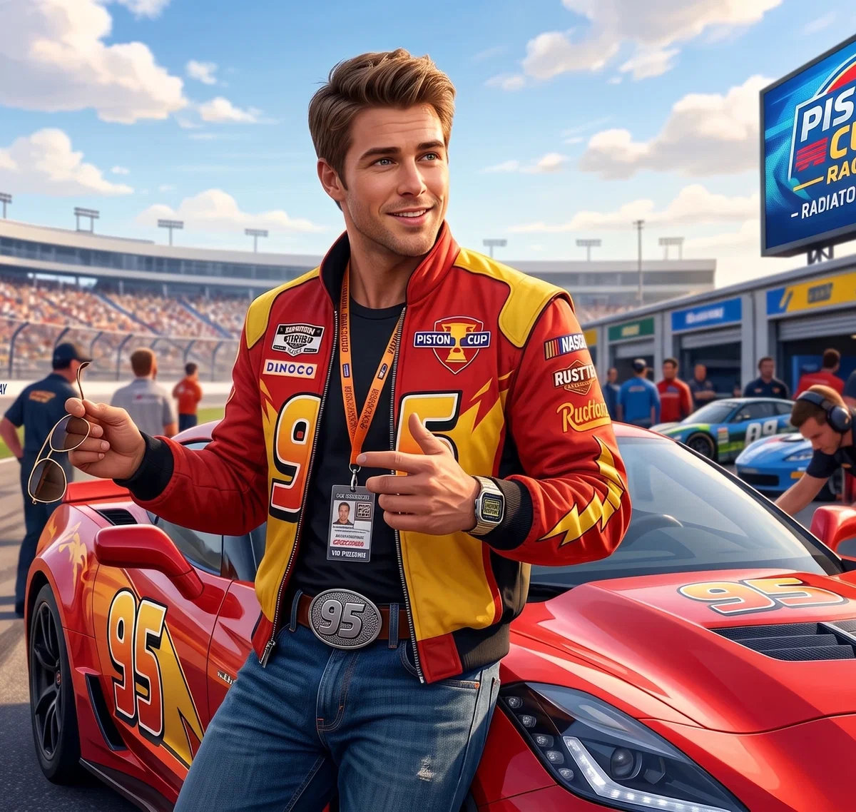 Human Lightning McQueen