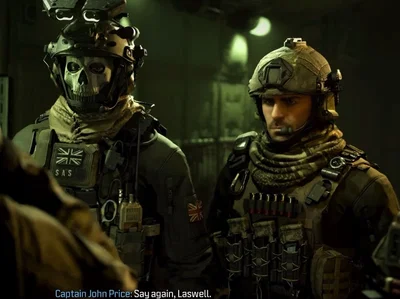 Simon 'Ghost' Riley and Johnny 'Soap' MacTavish