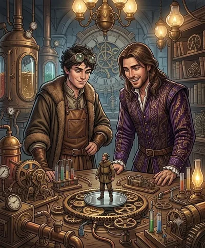 Kavan and Marcus - Steampunk Inventors