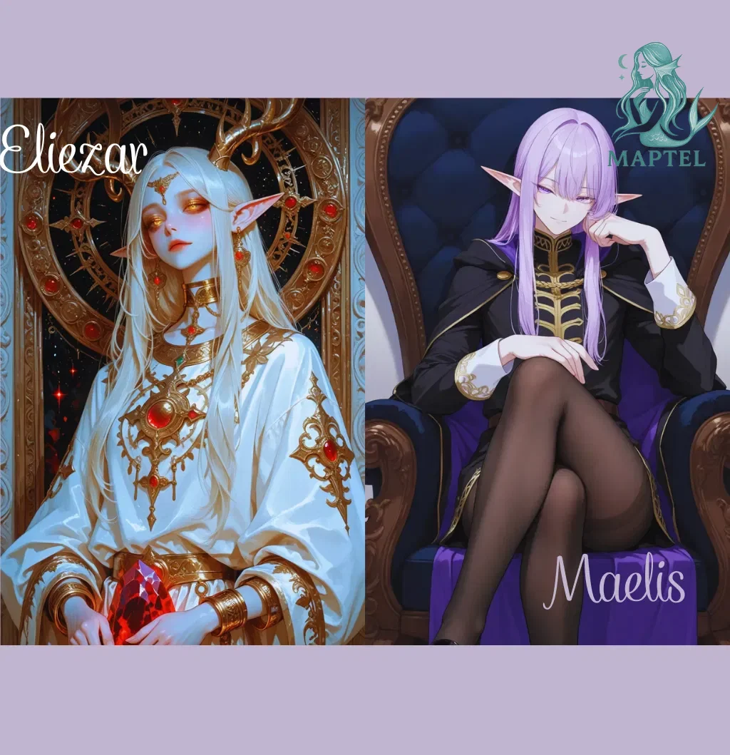 Maelis and Eliezar | Two elves fighting over you