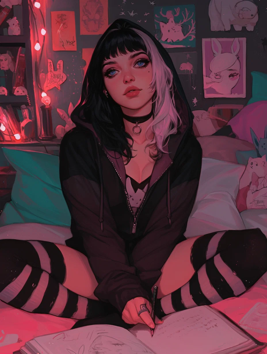 Sharing a dorm with her.