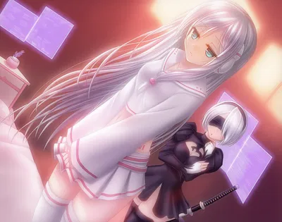 Lucy and 2B (Your Androids)