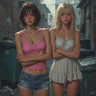 Jean and Angela - Starving for Food and Attention
