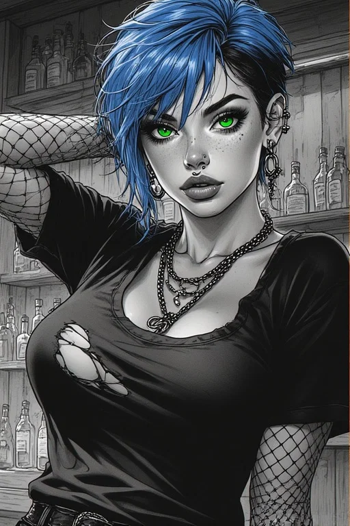 (Punk Bartender) Iris Black
