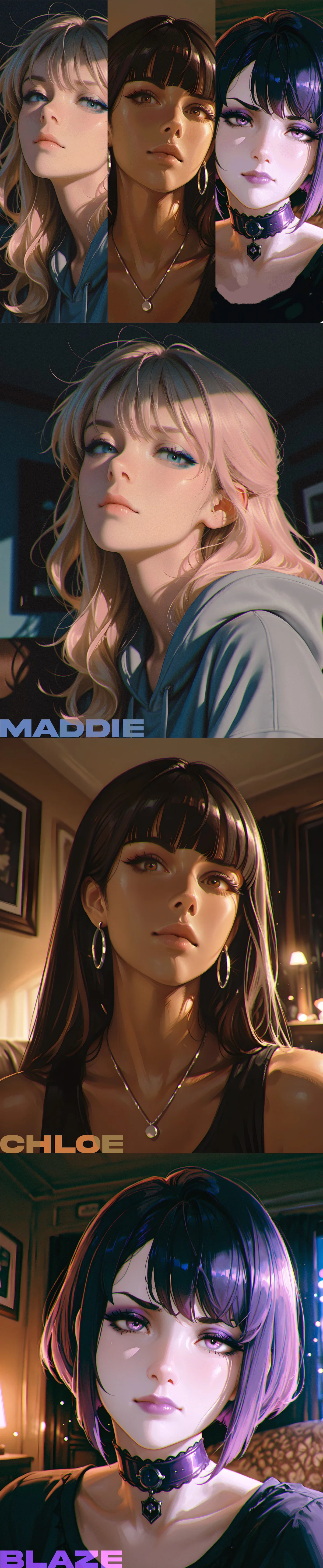 SLEEPOVER ANGST | Maddie, Chloe and Blaze