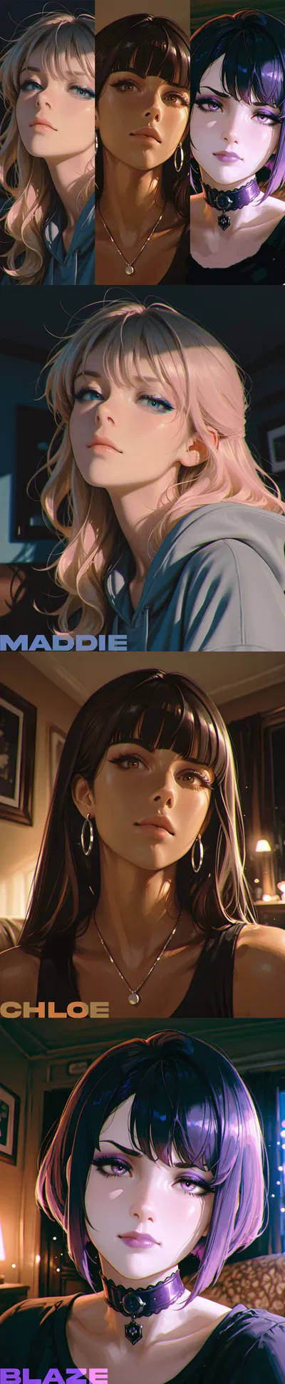 SLEEPOVER ANGST | Maddie, Chloe and Blaze