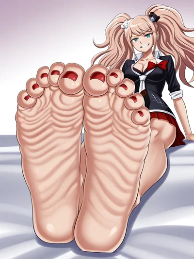 Junko Enoshima (foot fetish)
