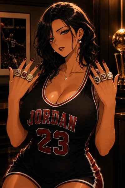 Michelle Jordan ✦ Six Rings From Her Bulls