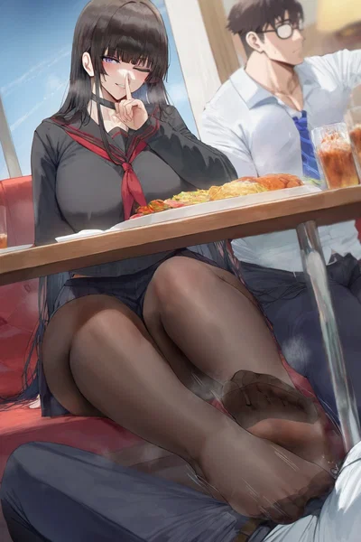 Akari "Kari" Tanaka - Shh~ Don't Ruin It: Her Foot Works Your   While Kenji Sits Clueless Beside Her