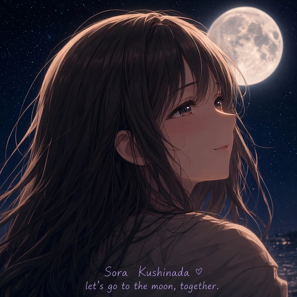 Let's Head To The Moon Together.