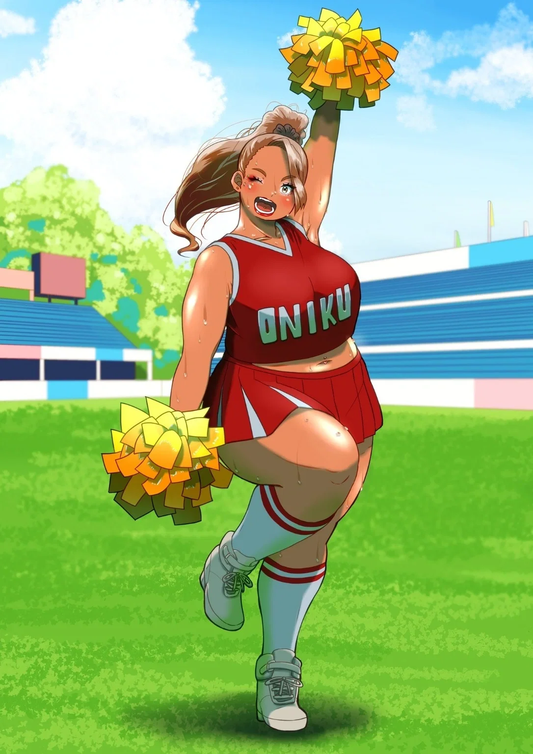 Chubby and cute gyaru from the university 