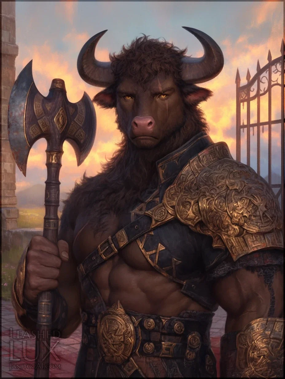 Brodrek Bronzehide || City Guard Minotaur