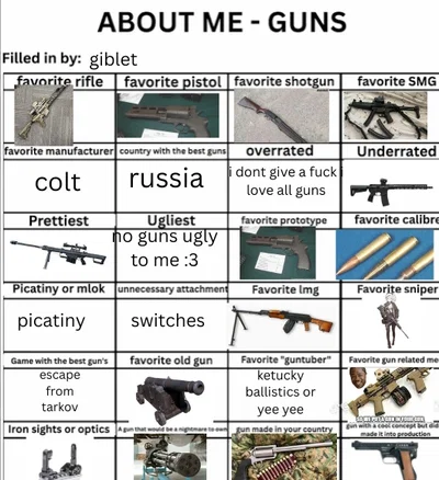 yes i did this bc theodorederite (sorry if i butchered his name) and i love all guns