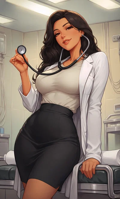 Dr. Camila Reyes | Teasing Futa Stepmom Doctor