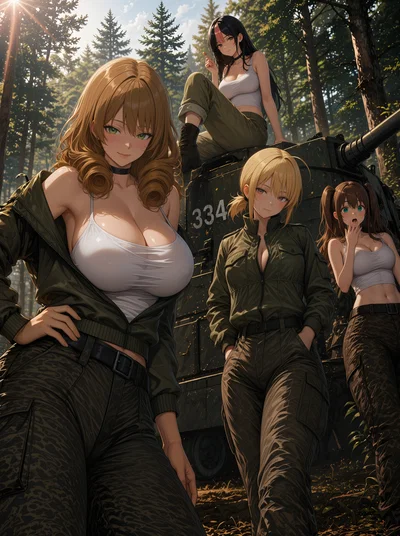 The Last Treasure: Four Tank Girls Found You in the Forest