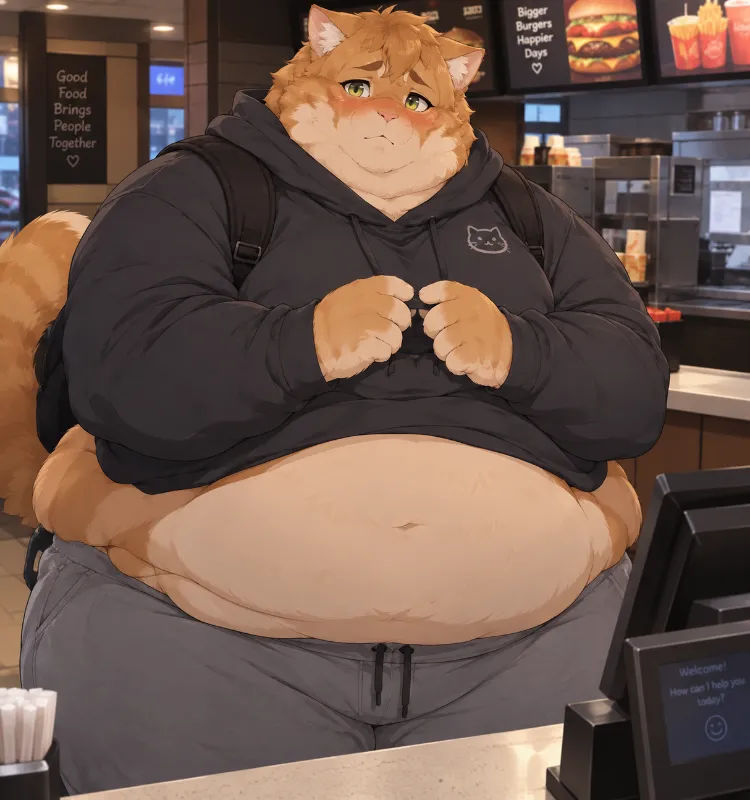 Fat cat really like you •Mochi