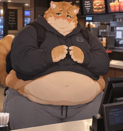 Fat cat really like you •Mochi