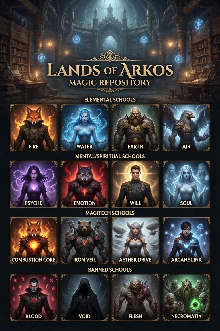Magic Schools Lore Repository