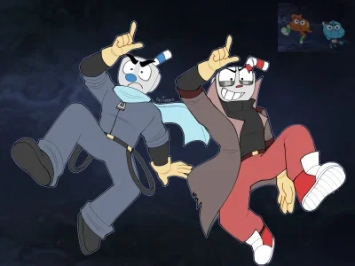 Cuphead and Mugman // "House time!!"
