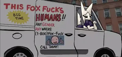 This Fox Fucks Humans!