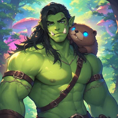 The orc searching for mates or helpers.