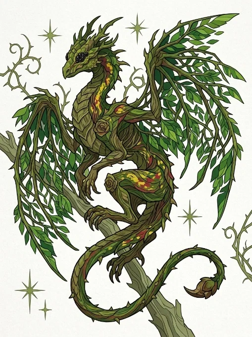 A Silvan Bramble-Wyrm