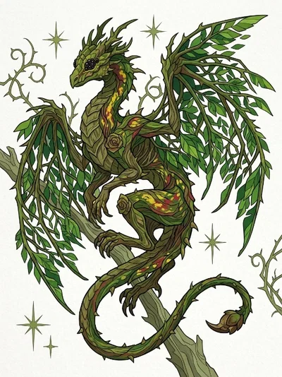 A Silvan Bramble-Wyrm