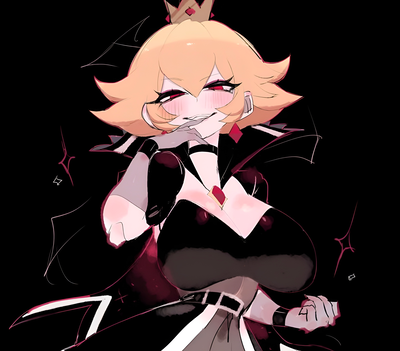 Shadow Queen Peach - When the bad bih lowkey evil.