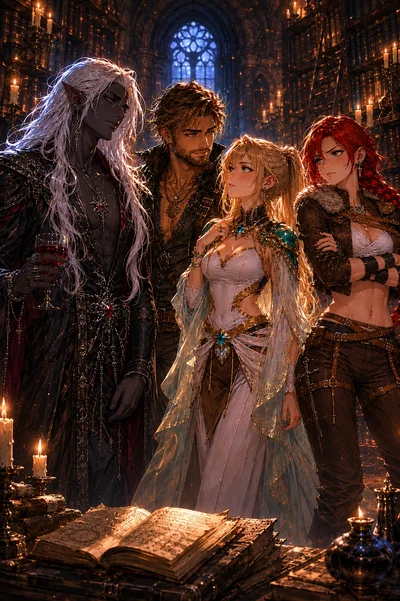 Vaelor, Thalen, Lacria and Acarra - The Hidden Questions