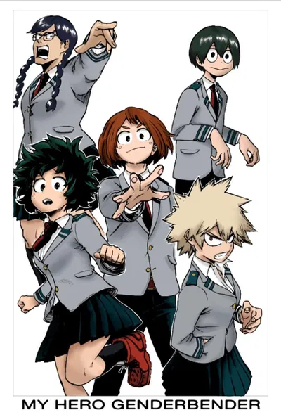 My hero academia but genderbend