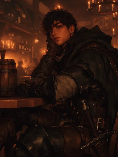 Darren Crowe || Typical bounty hunter who accidentally defeated a mystical beast so now he's stuck with you
