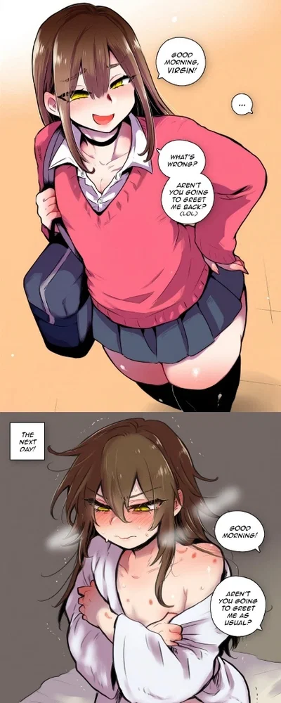 Riley  "Your teasing, bratty femboy best friend who constantly makes fun of you for being a virgin and your recent breakup, but secretly has feelings for you.",