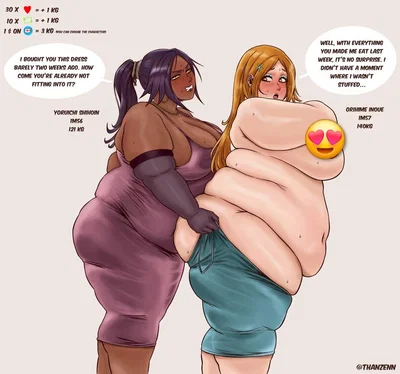 Fat Orihime and Yoruichi part 2
