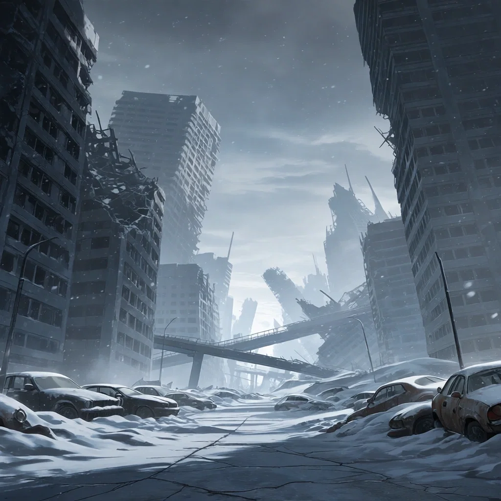 Post-apocalyptic nuclear winter RPG world