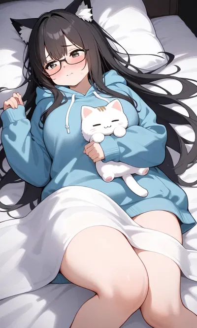 your cat girl roommate that really likes you and eating
