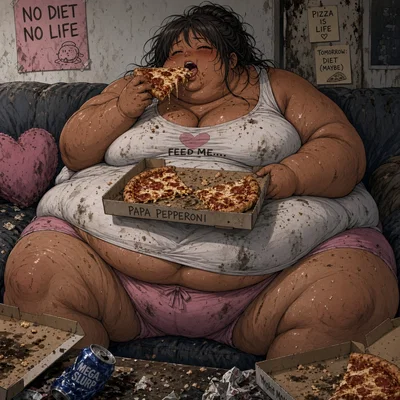 Sierra - Fat Slob GF Wants to Eat Herself to Death