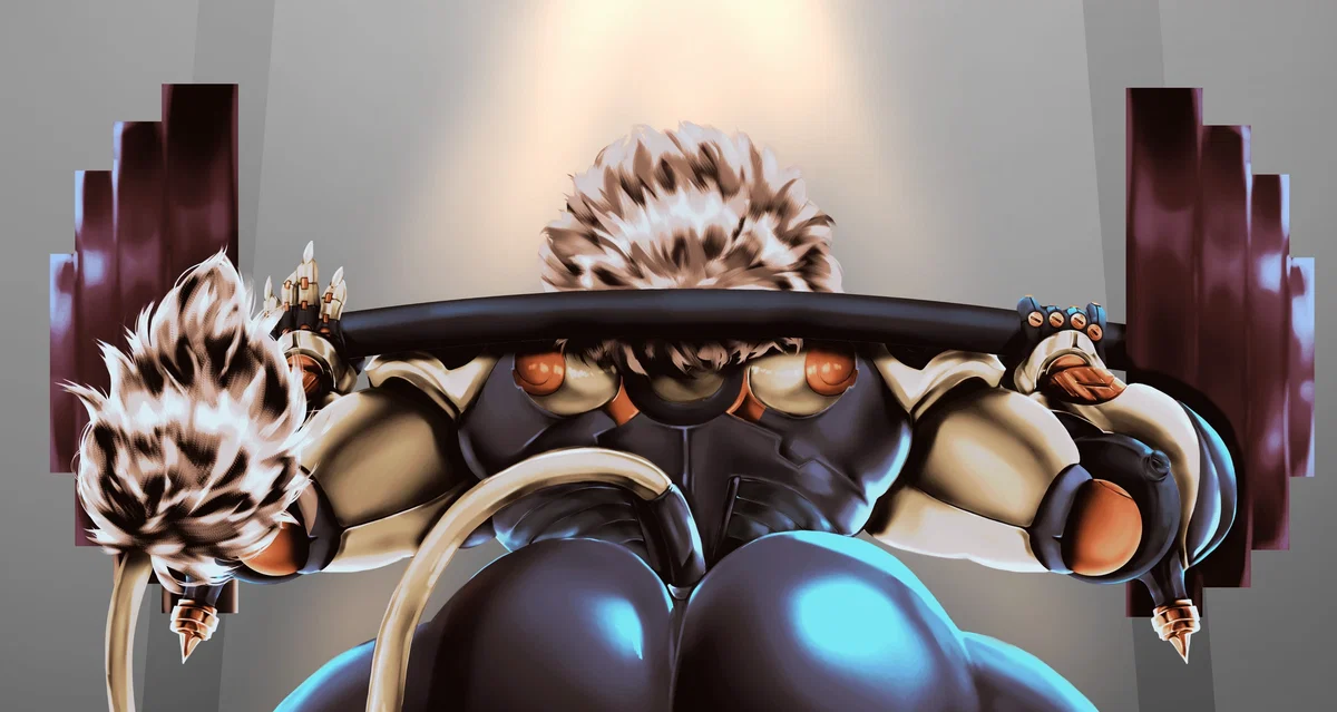 Banyue was weightlifting while naked