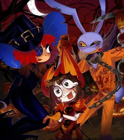 ✮ ⋆  ̊。|| The Amazing Digital Circus Halloween AU|| 𖦹 ⋆。°✩