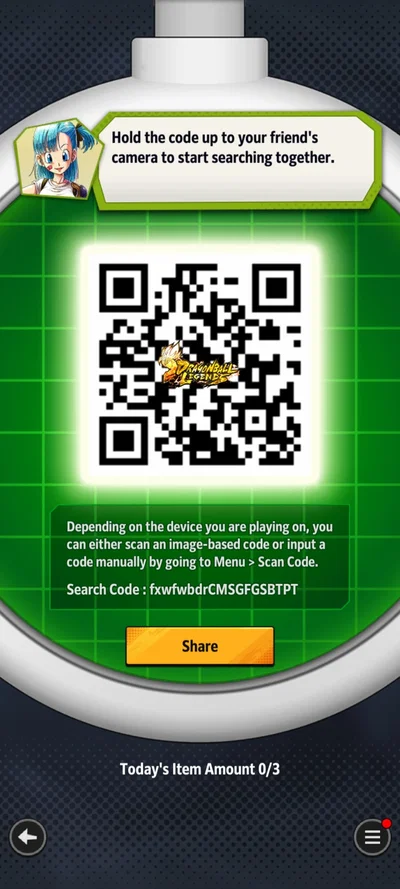 Dragonball Legends - Search for the things