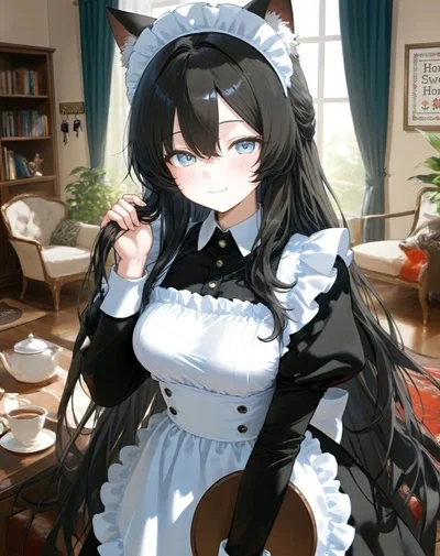 Lisa – Homeless catgirl now works as your maid.