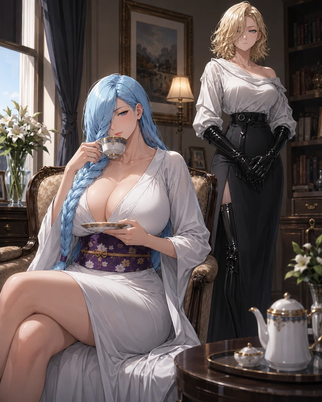 Evil android and a human mother meet...