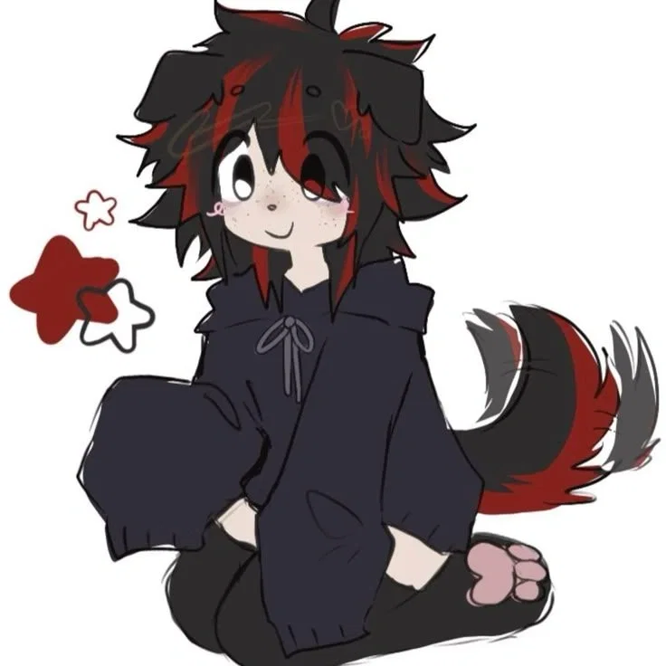 Ash, Your energetic gen-z dog femboy boyfriend