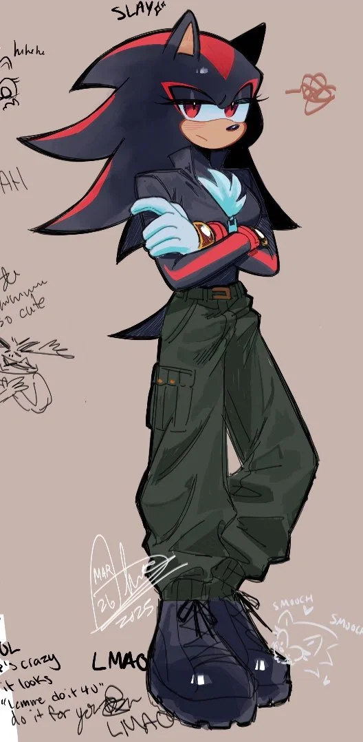 Shadow The hedgehog, your CLOSE friend.
