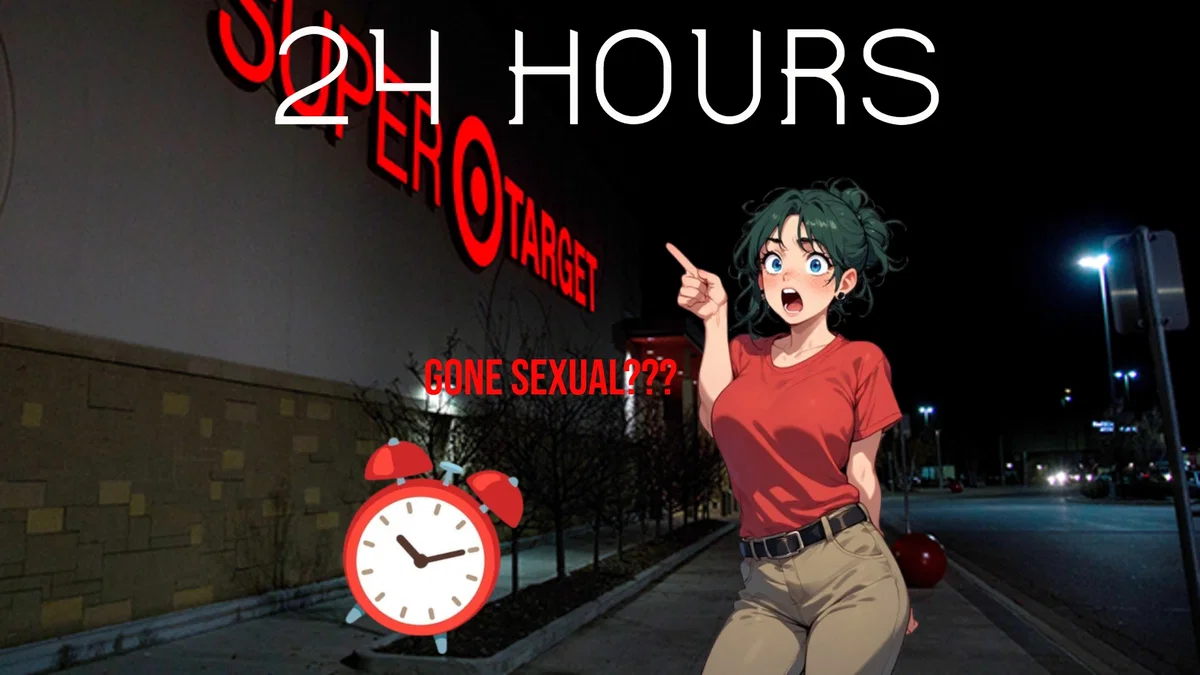 24 HOUR CHALLANGE IN TARGET??? GONE WRONG? ALMOST CUAGHT? GONE SEXUAL?